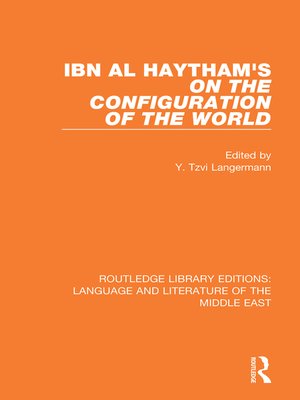 cover image of Ibn al-Haytham's On the Configuration of the World